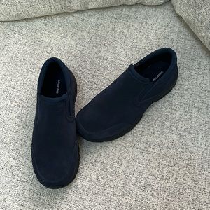 Lands End Navy Slip-on Sneakers